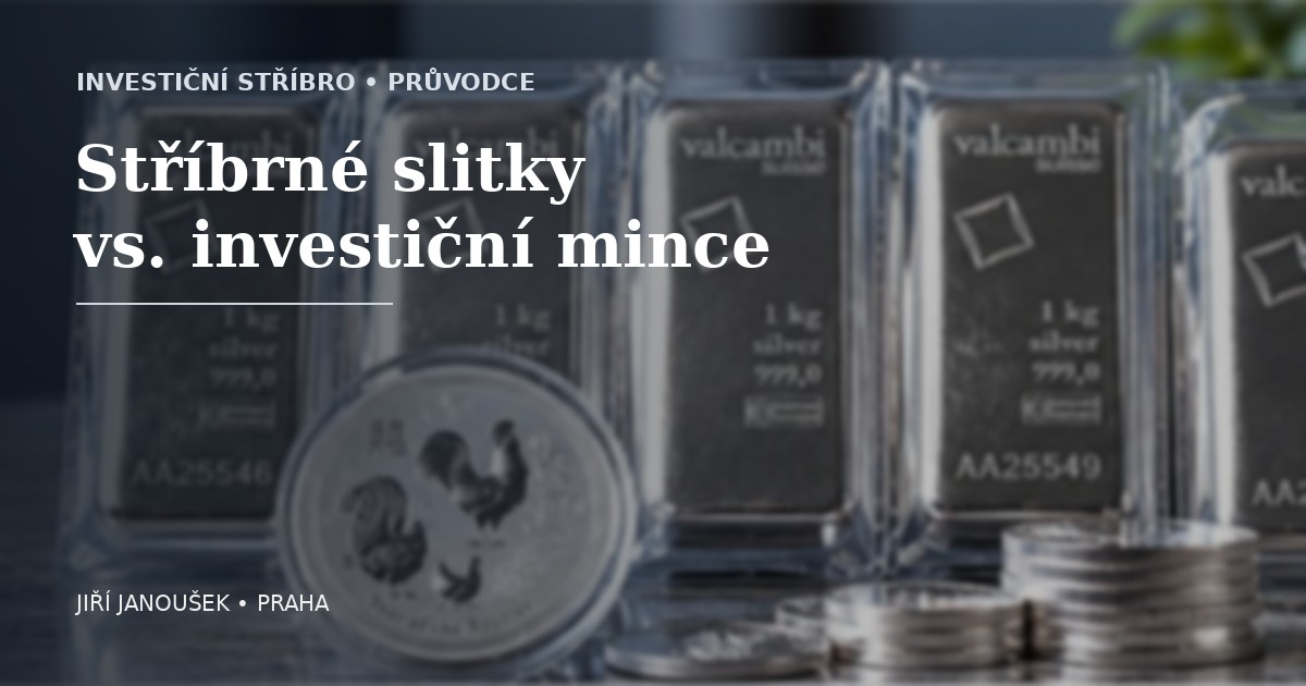 Stříbrné slitky vs. investiční mince