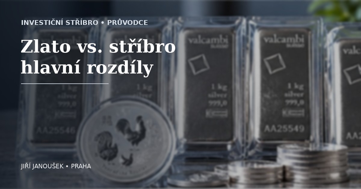 Zlato vs. stříbro – hlavní rozdíly